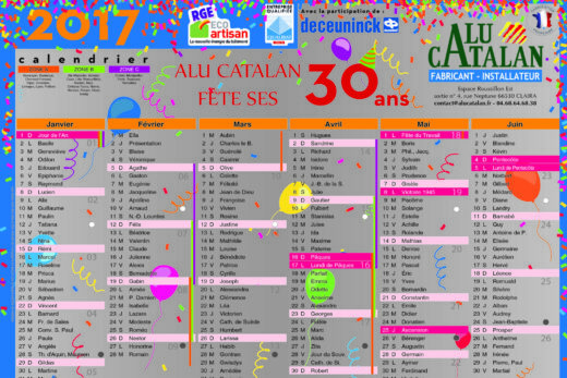 Calendriers 2017 !!