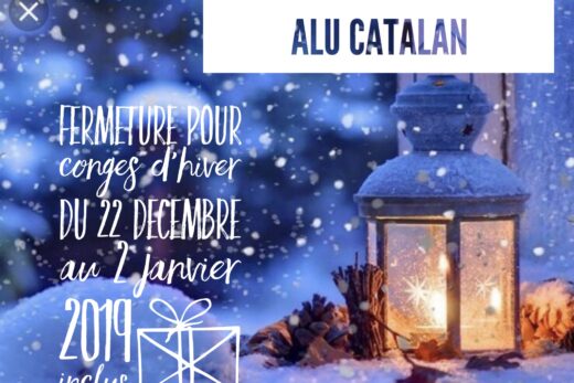 Fermeture pour congés de Noël 2018
